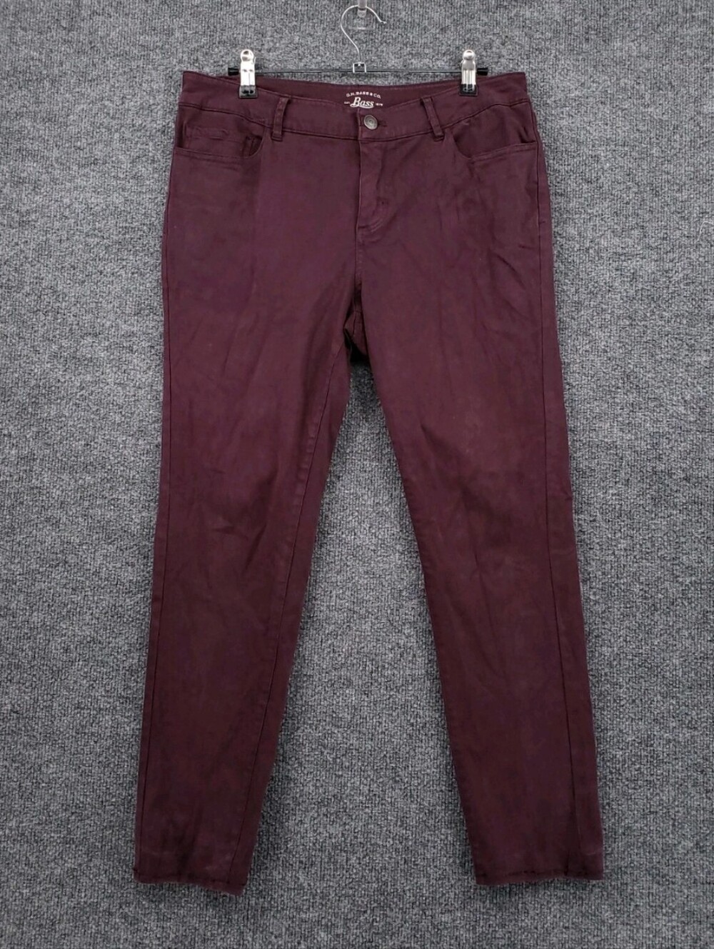 G.H.Bass & Co Slim Fit Pants  Color Burgundy  Size 6